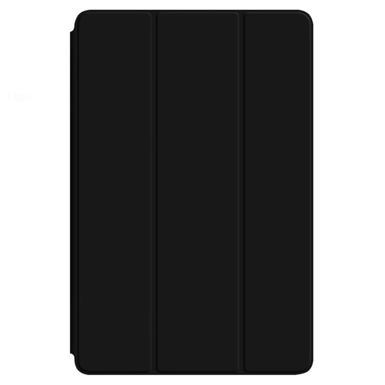For Realme Pad X Shockproof Folio Flip Anti-fall Tri-fold Stand PU Leather + TPU Tablet Cover Case - Black