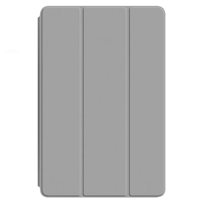 For Realme Pad X Shockproof Folio Flip Anti-fall Tri-fold Stand PU Leather + TPU Tablet Cover Case - Grey
