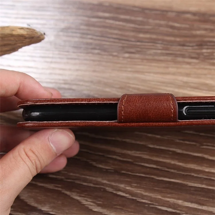Per Oppo Reno8 Pro+ (Cina) 5G / Reno8 Pro 5G (Versione Globale) Custodia per telefono Anti-graffio, Anti-polvere, Portafoglio in Pelle PU, Antiurto, Supporto per Telefono - Marrone