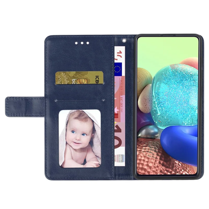 Für Oppo Reno8 5G (globale Version) HT01 Faltablicher st st st Steigen Telefung Der Eingebrüsse - Blau