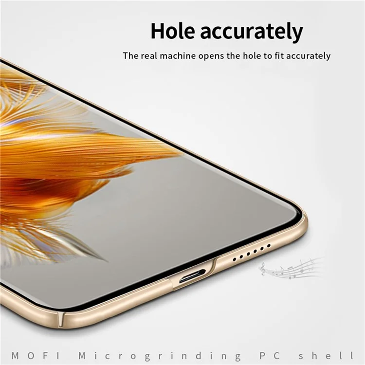 MOFI JK PC ​​series-1 Pour Huawei Mate 50 4G Ultra Slim Matte Téléphone Case Hard PC Hard PC Back Avec Sangle - le Noir