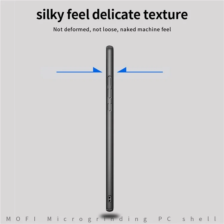 MOFI JK PC ​​series-1 Pour Huawei Mate 50 4G Ultra Slim Matte Téléphone Case Hard PC Hard PC Back Avec Sangle - le Noir