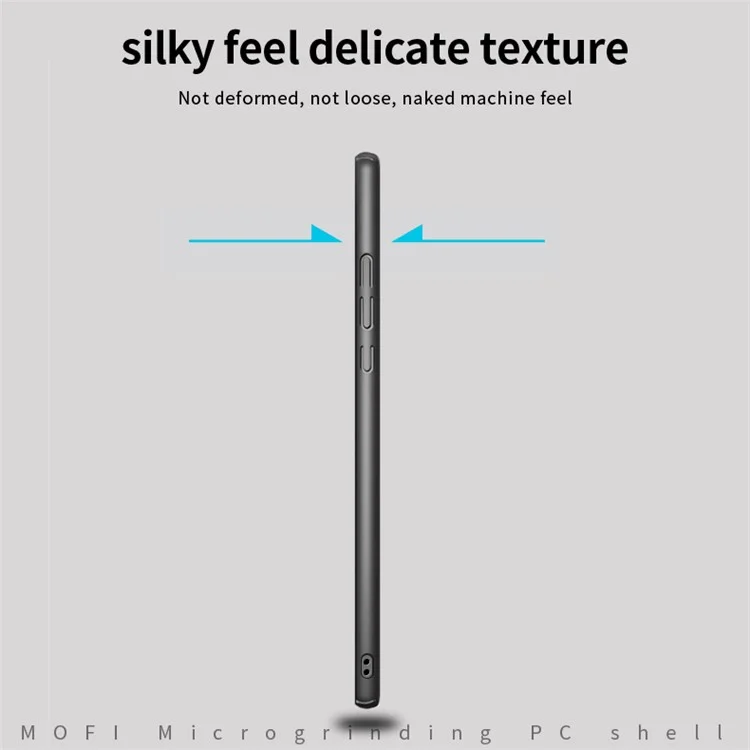 Mofi JK PC ​​series-1 Para Xiaomi Redmi K50 Ultra 5G / 12T 5G Anti-scratch Matte Case de Teléfonos Hard PC Cubierta Protectora Con Correa - Negro