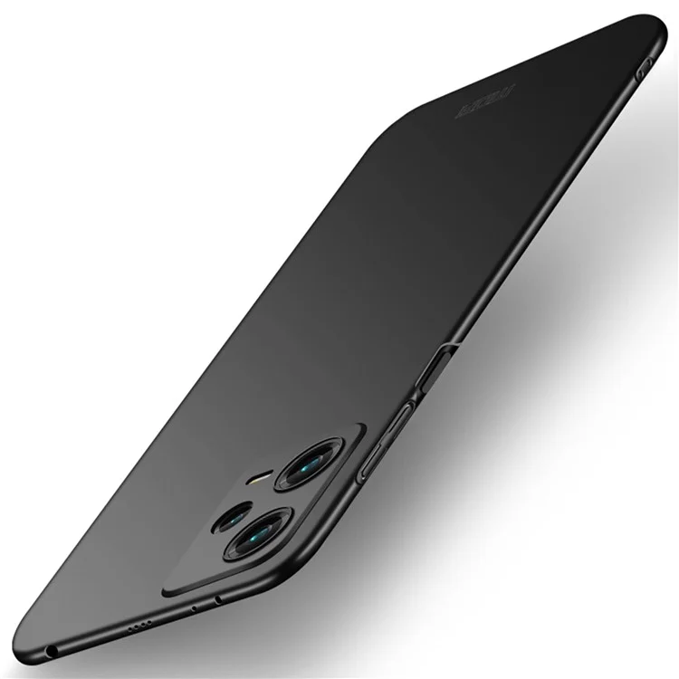 MOFI JK PC Series-1 для Xiaomi Redmi Note 12 Pro+ 5G Бесплатный отпечаток пальца Матовый чехол для телефона с жесткой ПК Защитный чехол со ремешком - Черный