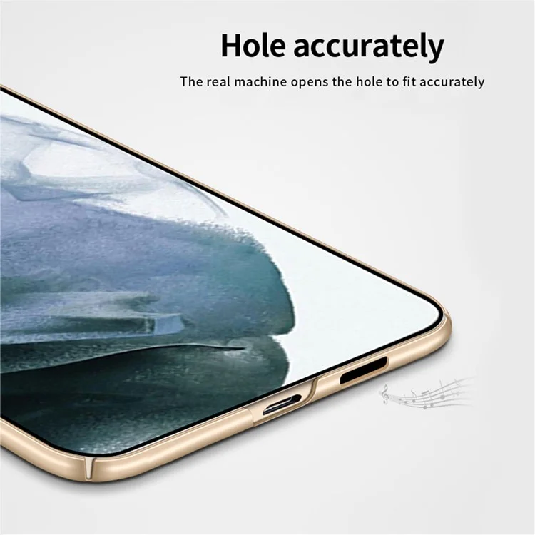 MOFI JK PC Series-1 für Samsung Galaxy S23+ Slim Matte Smartphone Case Hard PC Verschleißfeste Handyhülle mit Trageriemen - Schwarz