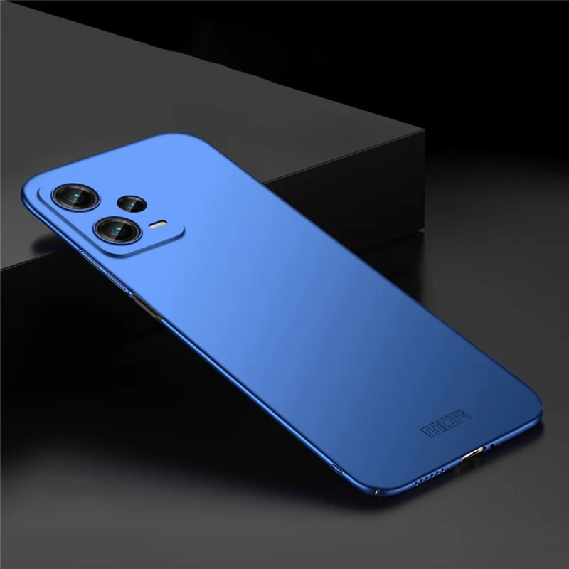 MOFI JK PC Series-1 for Xiaomi Redmi Note 12 Pro 5G Anti-scratch Matte Phone Case Hard PC Protective Cover with Strap - Blue