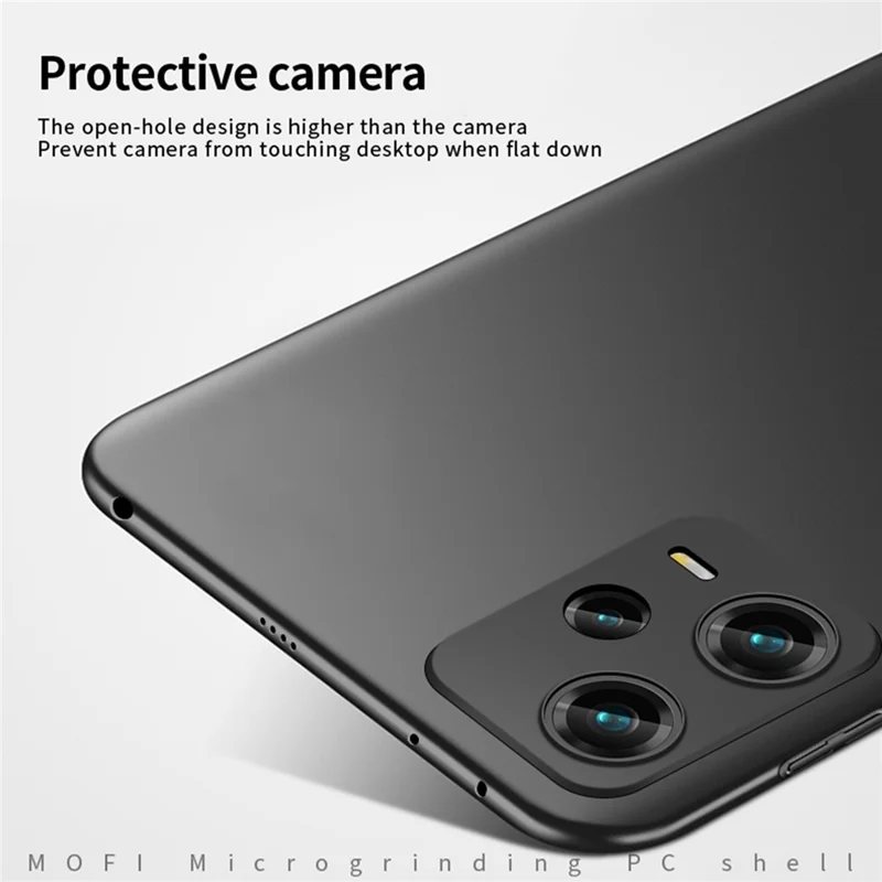 MOFI JK PC Series-1 for Xiaomi Redmi Note 12 Pro 5G Anti-scratch Matte Phone Case Hard PC Protective Cover with Strap - Blue