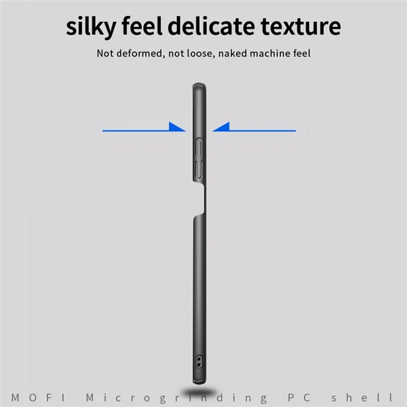 MOFI JK PC Series-1 for Xiaomi Redmi Note 12 Pro 5G Anti-scratch Matte Phone Case Hard PC Protective Cover with Strap - Blue