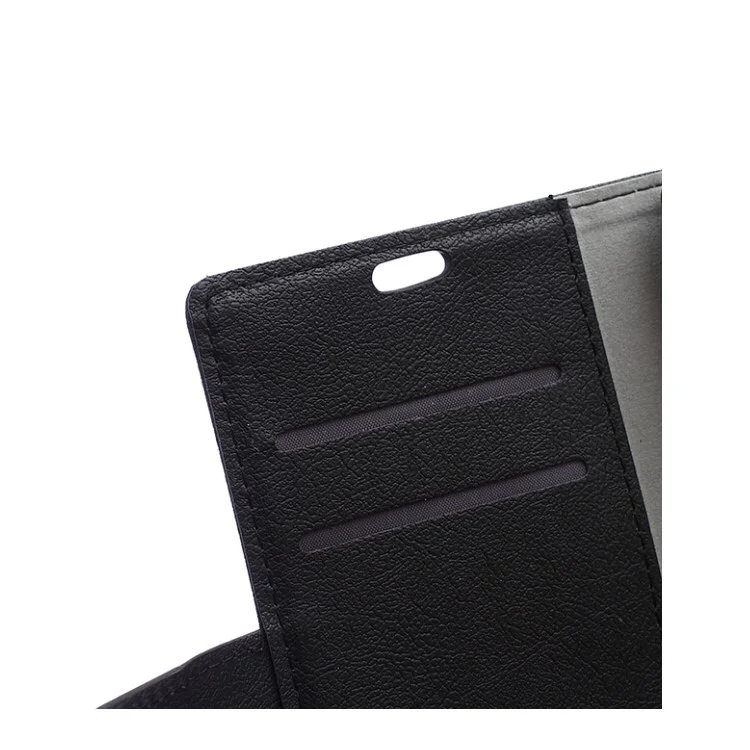 Wallet Leather Magnetic Flip Case for Microsoft Lumia 950 - Black