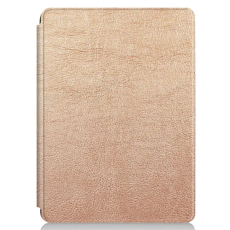 For Microsoft Surface Go/Go 2/Go3 Tri-fold Stand PU Leather + PC Tablet Case Cover with Pen Slot - Rose Gold