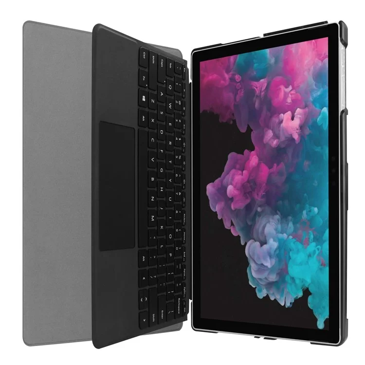 Folio PU Leather Stand Protective Case for Microsoft Surface Pro 7/6/5/4 - Dark Blue