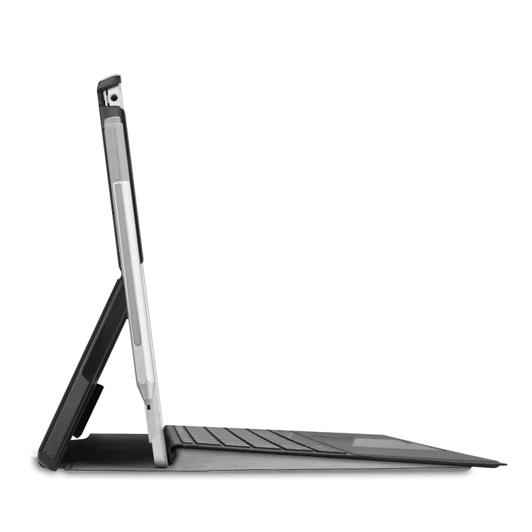 Folio PU Leather Stand Protective Case for Microsoft Surface Pro 7/6/5/4 - Dark Blue