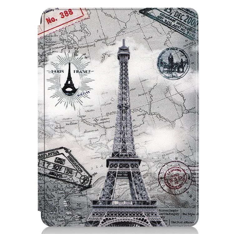 Pattern Printing Stand PU Leather Tablet Cover Case for Microsoft Surface Pro 8 - Tower