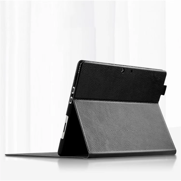 Supporto pieghevole in vera pelle antigraffio e protettivo per Microsoft Surface Pro 8