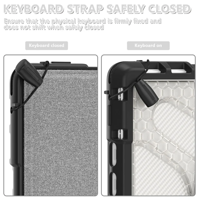 For Microsoft Surface Pro 8 Protective Case Shockproof Tablet Cover TPU Frame + PC Back Shell with Kickstand - Transparent
