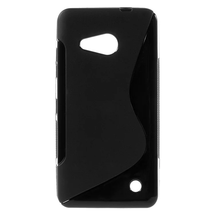 S Shape Flex TPU Case Cover for Microsoft Lumia 550 - Black