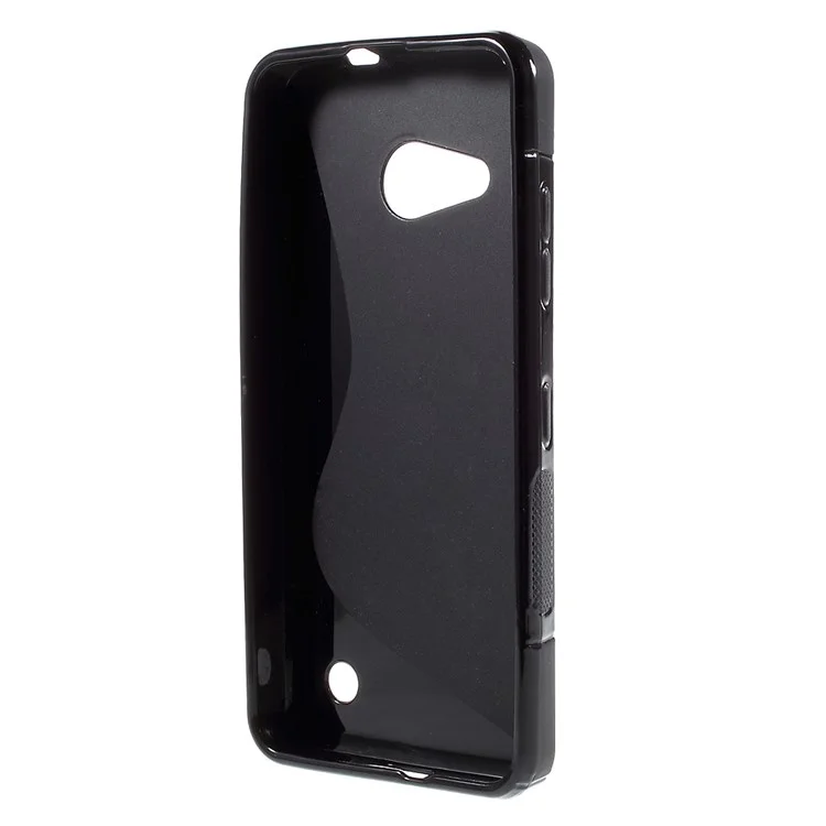 S Shape Flex TPU Case Cover for Microsoft Lumia 550 - Black