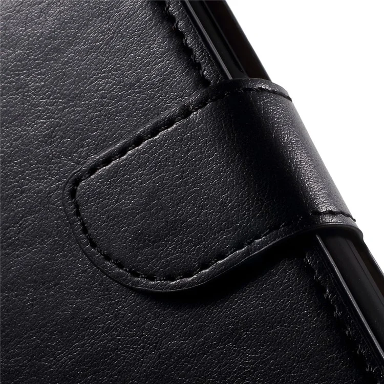 Leather Wallet Case Cover for Microsoft Lumia 950 with Stand - Black