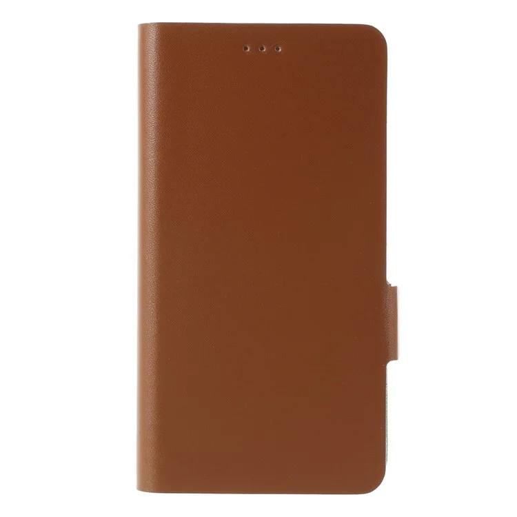 DOORMOON Genuine Leather Phone Cover for Microsoft Lumia 950 - Brown