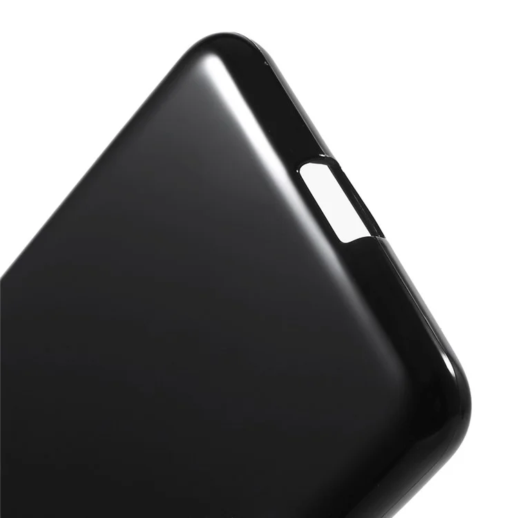 Glossy Soft Candy TPU Case Cover for Microsoft Lumia 650 - Black