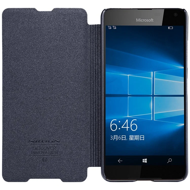 NILLKIN Sparkle Series Leather Case for Microsoft Lumia 650/Dual - Black