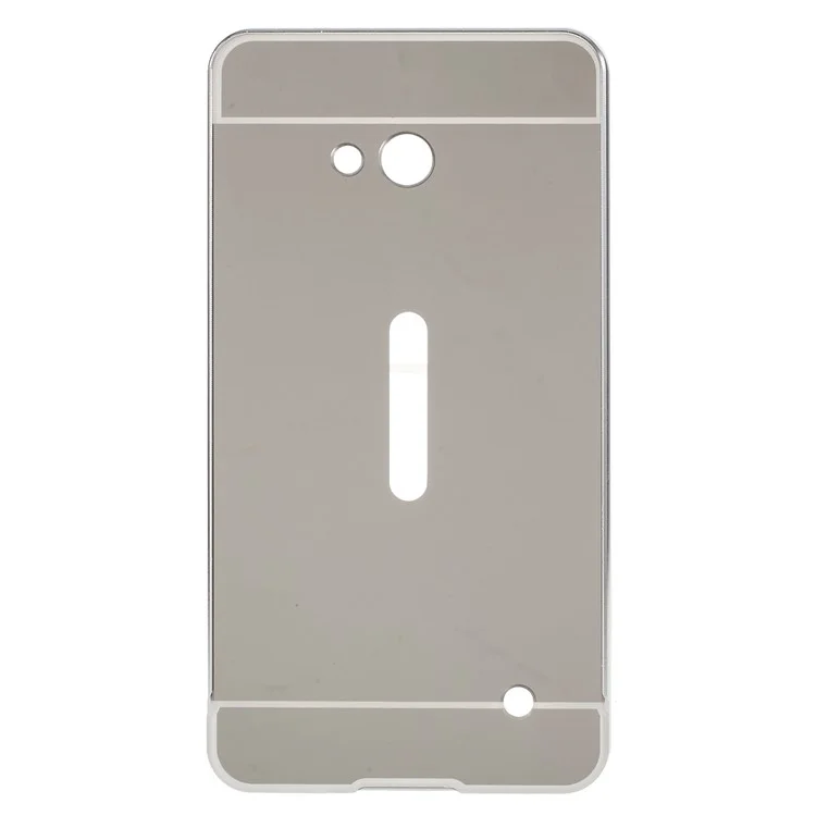 Sliding Metal Frame Plastic Shell for Microsoft Lumia 640 Dual Sim / 640 LTE Dual - Silver