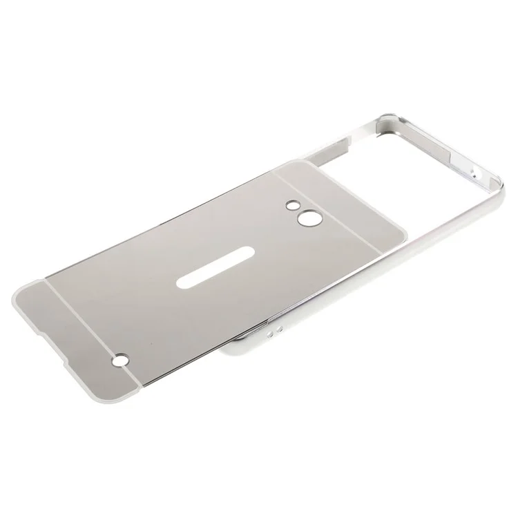 Sliding Metal Frame Plastic Shell for Microsoft Lumia 640 Dual Sim / 640 LTE Dual - Silver