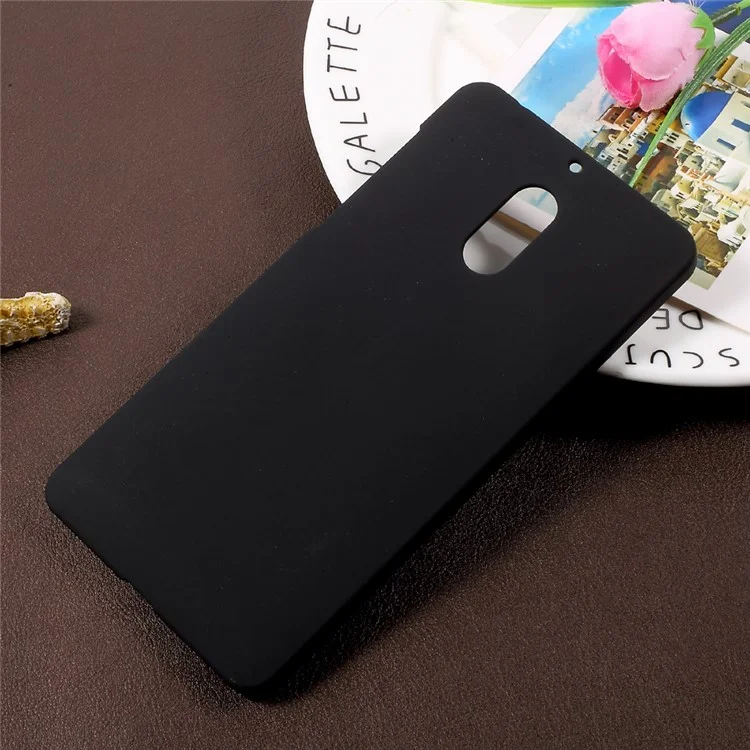 Rubberized Hard Plastic Case for Nokia 6 - Black