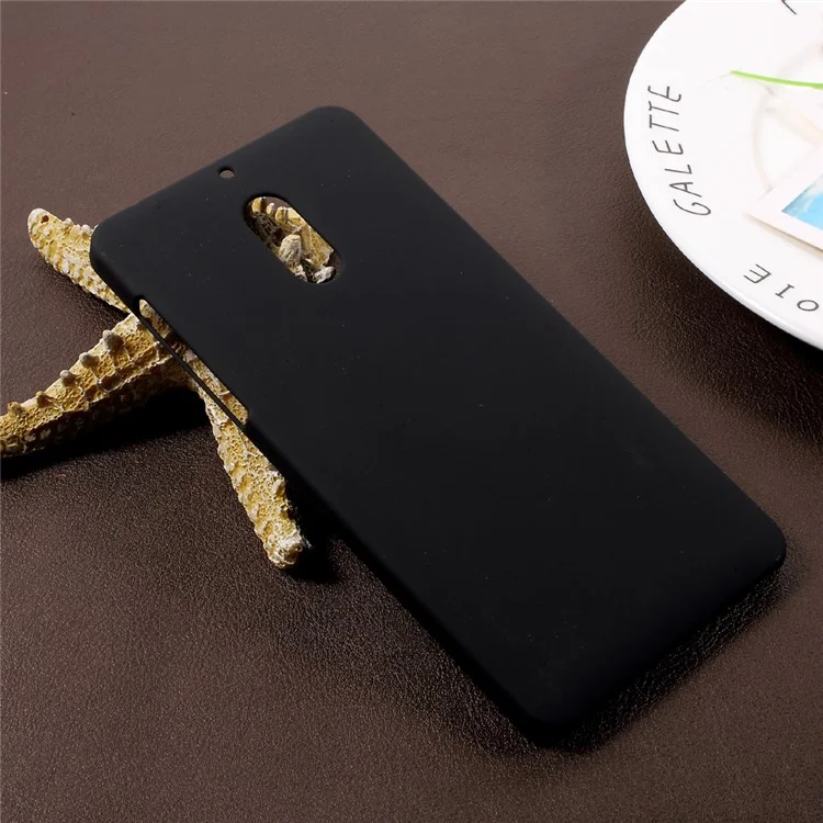 Rubberized Hard Plastic Case for Nokia 6 - Black