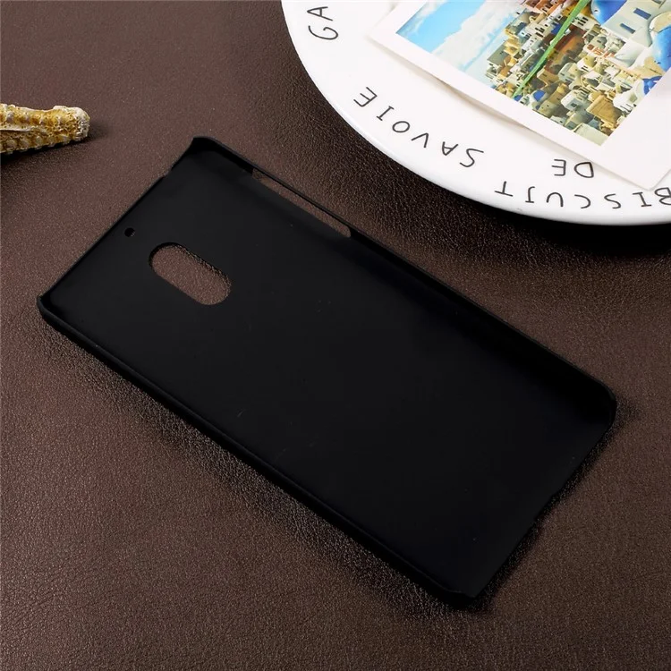 Rubberized Hard Plastic Case for Nokia 6 - Black
