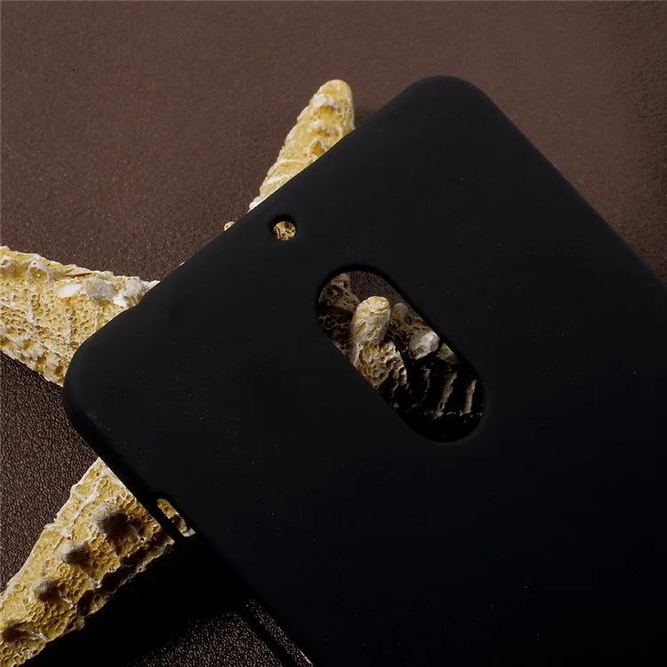 Rubberized Hard Plastic Case for Nokia 6 - Black