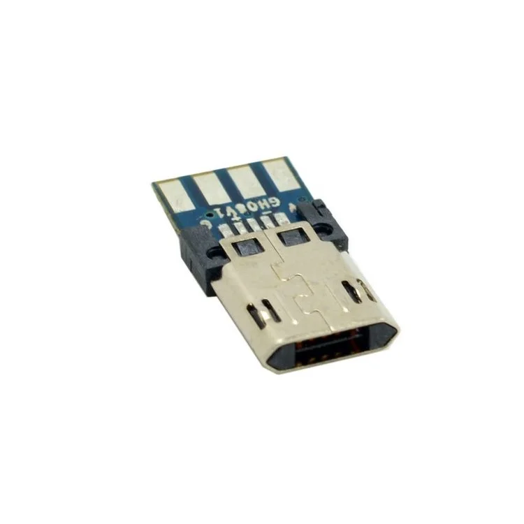 Reversible DIY Micro USB 2.0 5Pin Male Plug Connector with Housing Cover