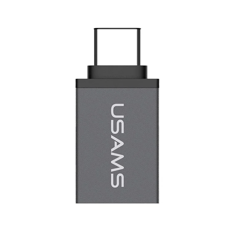 USAMS Type C to USB 3.1 OTG Adapter for Apple New Macbook/Xiaomi Mi 4c - Grey