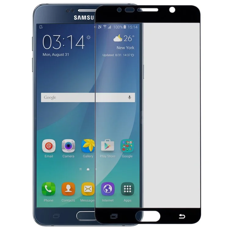 MOMAX 0.2mm Anti-blue-ray Tempered Glass Screen Guard for Samsung Galaxy Note5 N920 - Black