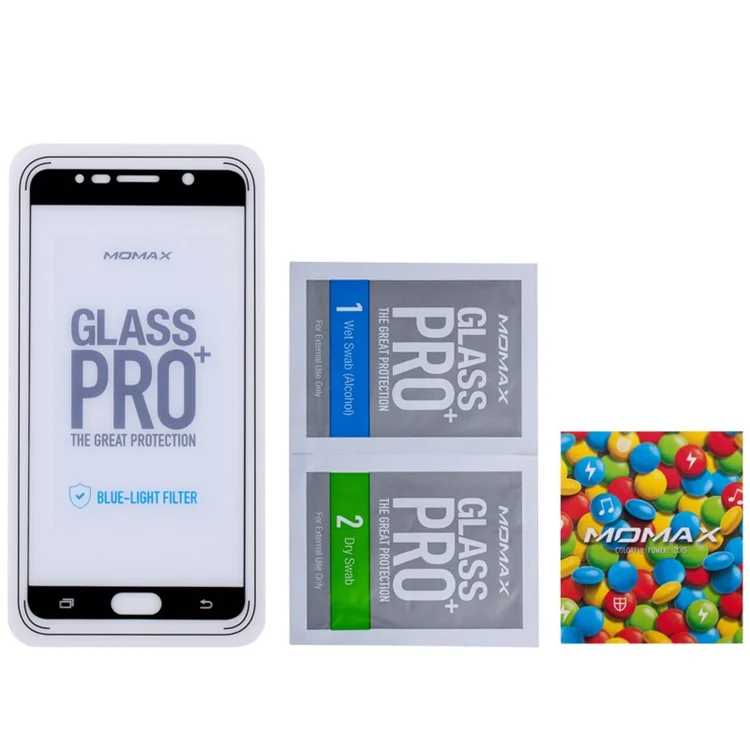 MOMAX 0.2mm Anti-blue-ray Tempered Glass Screen Guard for Samsung Galaxy Note5 N920 - Black