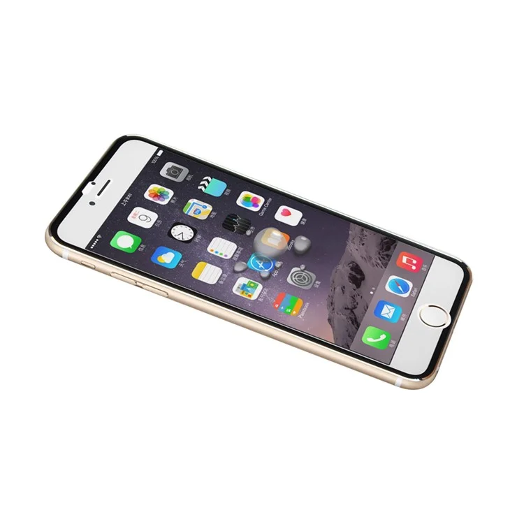 3D Curved Edge Titanium Alloy Tempered Glass Screen Protector for iPhone 6s 6 4.7 0.3mm Full Coverage - Black
