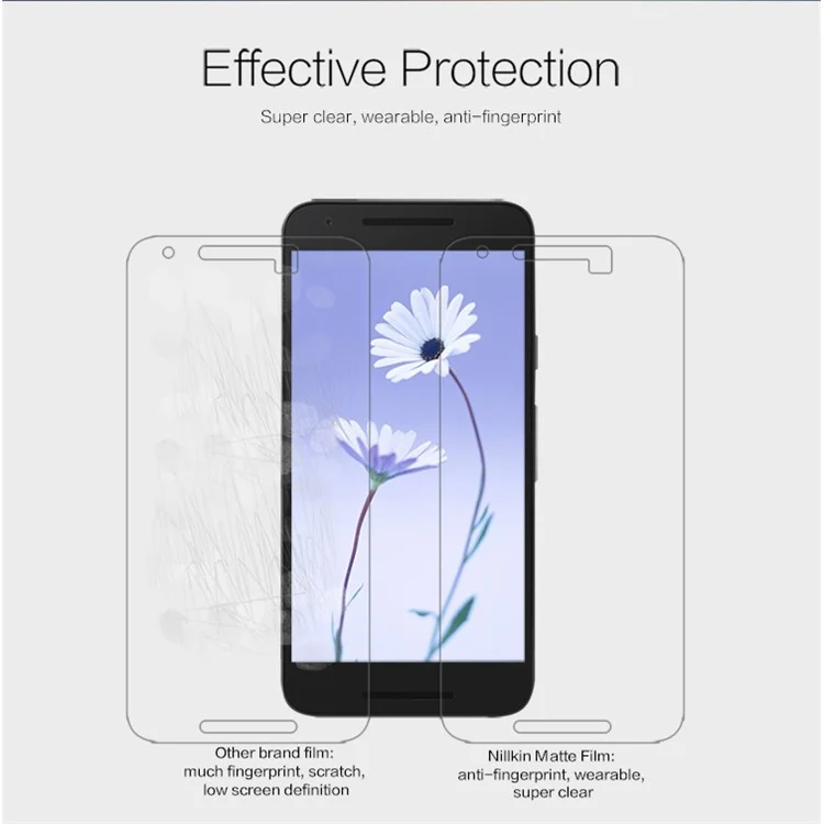 NILLKIN Matte Scratch-resistant LCD Screen Film for LG Nexus 5X