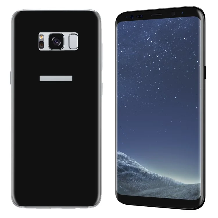 HAT PRINCE 0.26mm 9H Complete Coverage Tempered Glass Front + Back Screen Protector (3D Arc Edge) for Samsung Galaxy S8 SM-G950 - Black