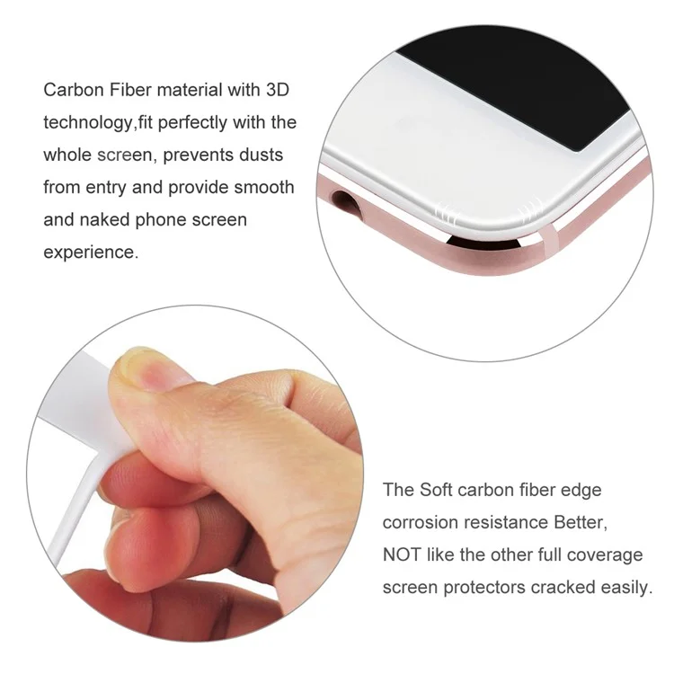 5Pcs/Set HAT PRINCE 0.2mm 3D Carbon Fiber Soft Edge Full Tempered Glass Screen Protector for OnePlus 3T /3