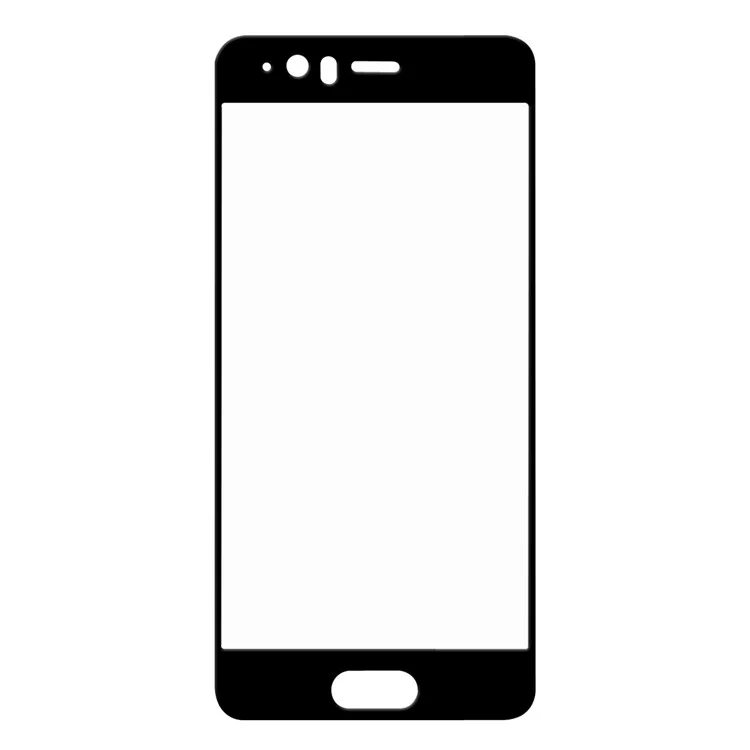 5Pcs HAT PRINCE 0.26mm 9H Full Size Tempered Glass Screen Protector (2.5D Arc Edge) for Huawei P10 Plus - Black