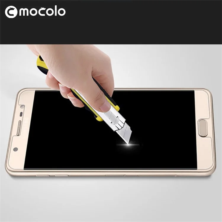 MOCOLO Arc Edge Full Glue Tempered Glass Screen Protector for Samsung Galaxy J7 Max