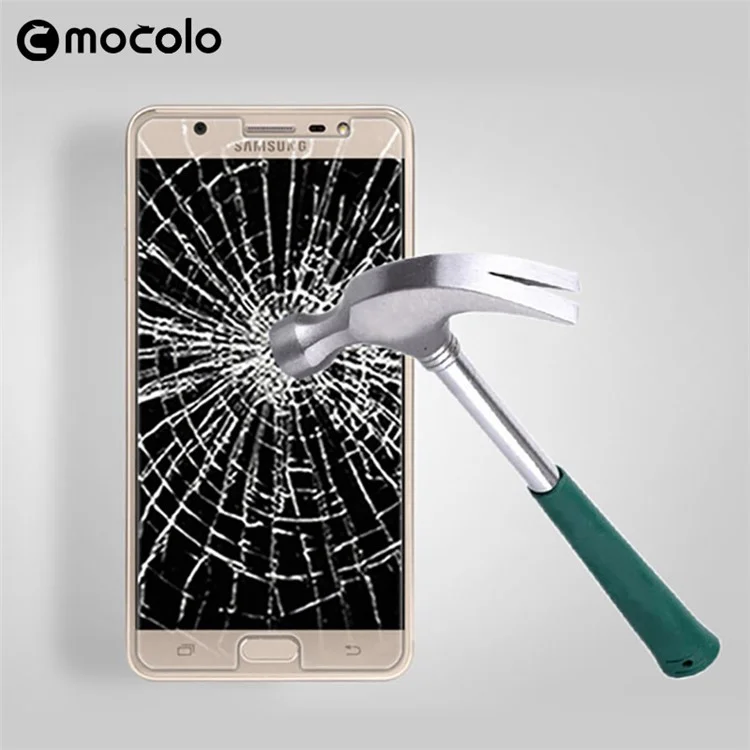 MOCOLO Arc Edge Full Glue Tempered Glass Screen Protector for Samsung Galaxy J7 Max