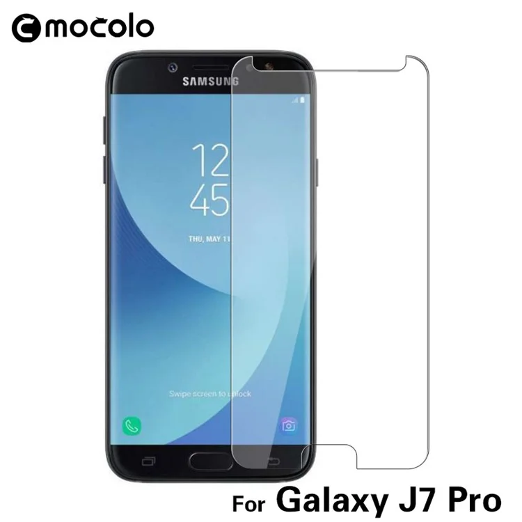 MOCOLO Arc Edge Full Glue Tempered Glass Screen Protector for Samsung Galaxy J7 Pro