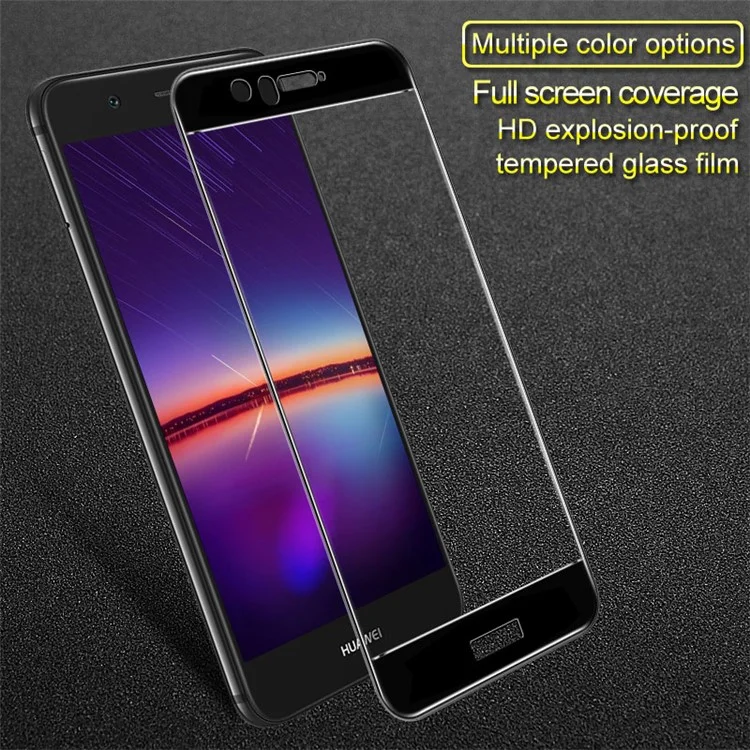 IMAK Complete Coverage Tempered Glass Protector Film for Huawei Nova 2 - Black