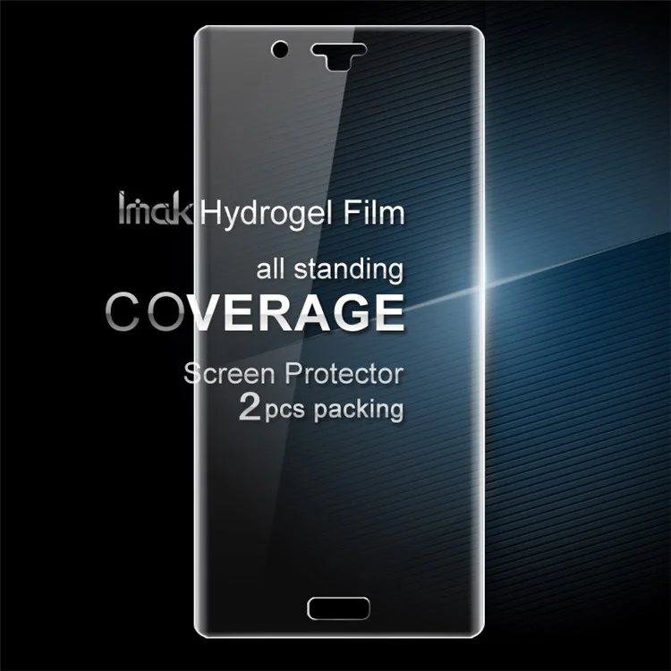 IMAK 2Pcs Full Screen Complete Covering Soft Hydrogel Protector Film for Nokia 8