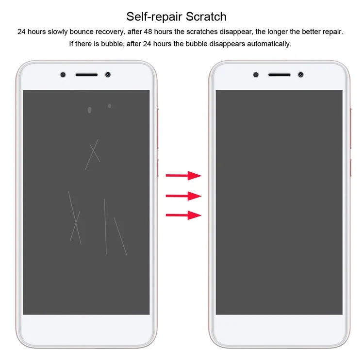 HAT PRINCE 0.1mm Full Coverage Soft Screen Protector Film for Huawei Honor 6A / Honor 5C pro