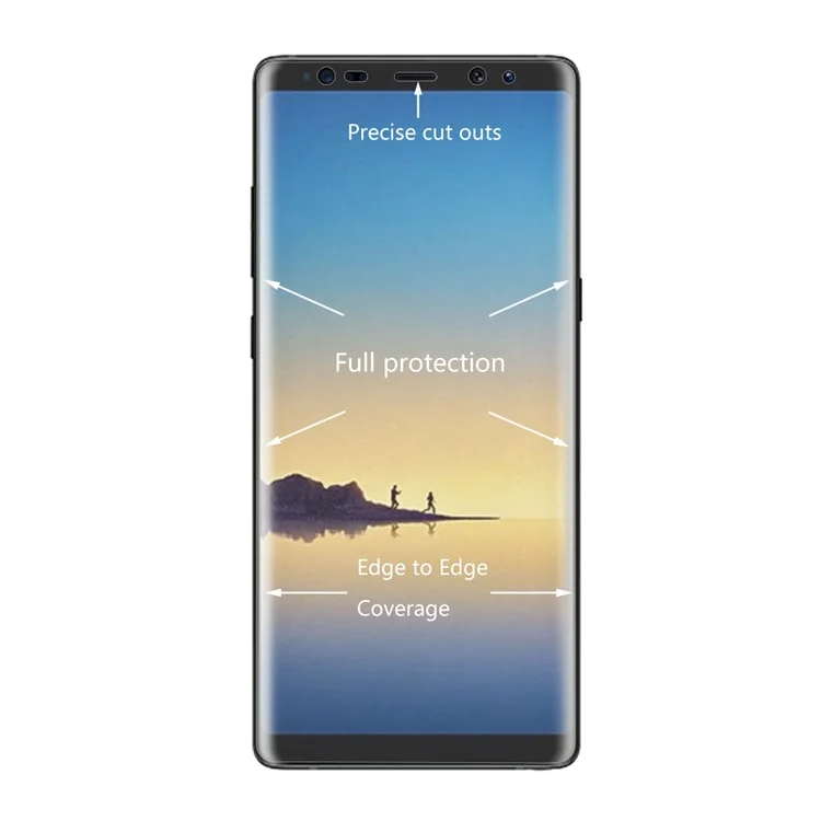 Hat Prince Ultra Clear Pet Curvé Couverture Complète Écran Protecteur Film Pour Samsung Galaxy Note 8