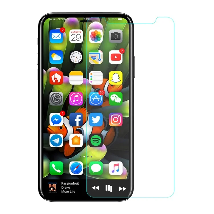 HD Clear Tempered Glass Screen Protector per iPhone (2019) 5,8" / XS / X 5,8 pollici
