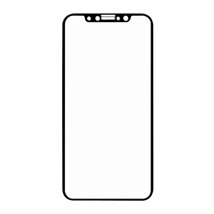 HAT PRINCE 5Pcs 0.26mm 2.5D Full Cover Tempered Glass Screen Protector Films for iPhone (2019) 5.8"/ Xs / X 5.8-inch - Black