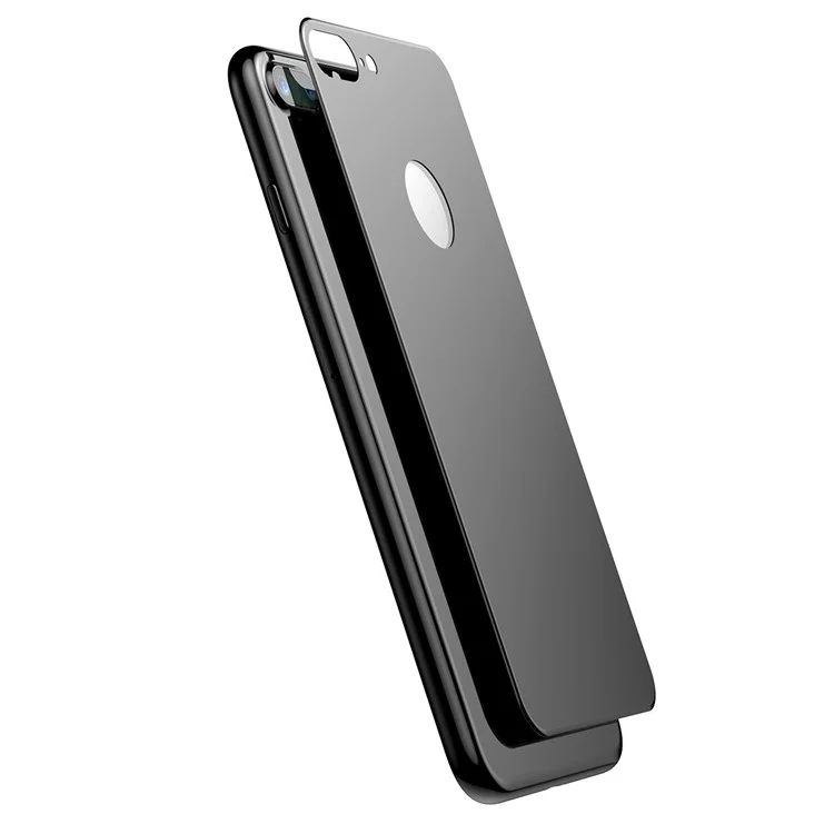 BASEUS 0.33mm Matte 3D Full Glue Tempered Glass Back Protector for iPhone 8 Plus / 7 Plus - Black